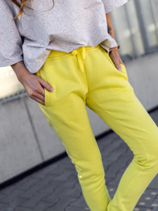 Žute sportske hlače ženske Bolf CK-01B